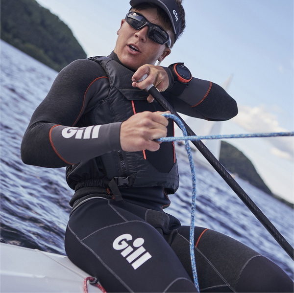 Gill Mens Zentherm 3mm GBS Skiff Suit 5000 - Black